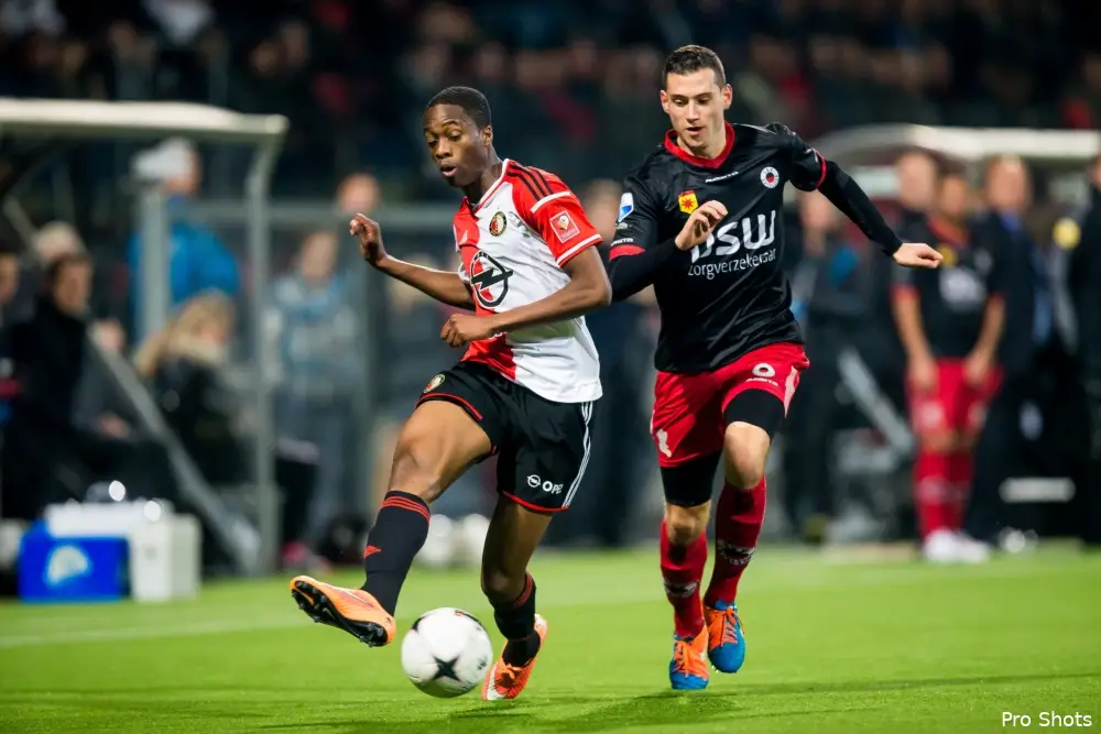 Luigi Bruins mist wedstrijd tegen Feyenoord