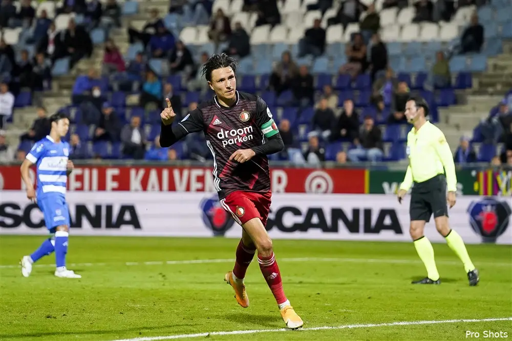 Feyenoord opent seizoen met driepunter in Zwolle