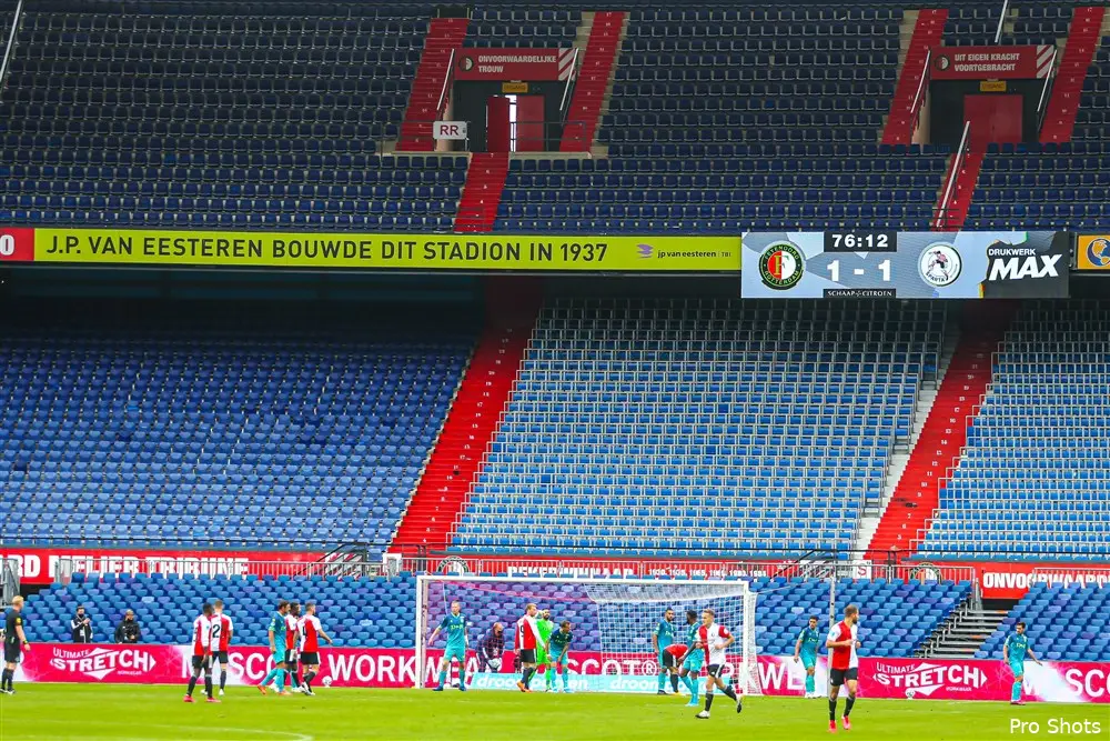 Eredivisie: Feyenoord zakt naar vierde plek