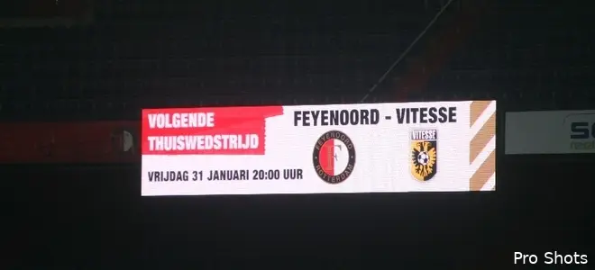 Nieuwe scoreborden in gebruik bij Feyenoord - Vitesse