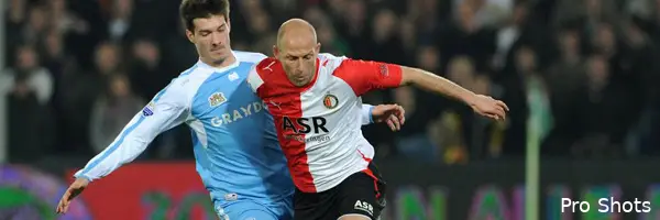 De Cler geeft panna aan Janmaat (archief)