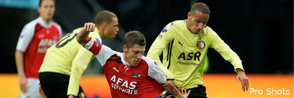 Feyenoord strijdend ten onder in Alkmaar