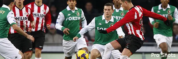 Feyenoord strijdend ten onder tegen PSV