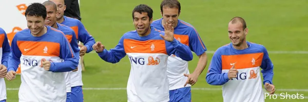 Oranje start eerste training in Zuid-Afrika