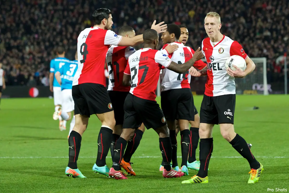 Feyenoord op doelsaldo derde na winst op NEC