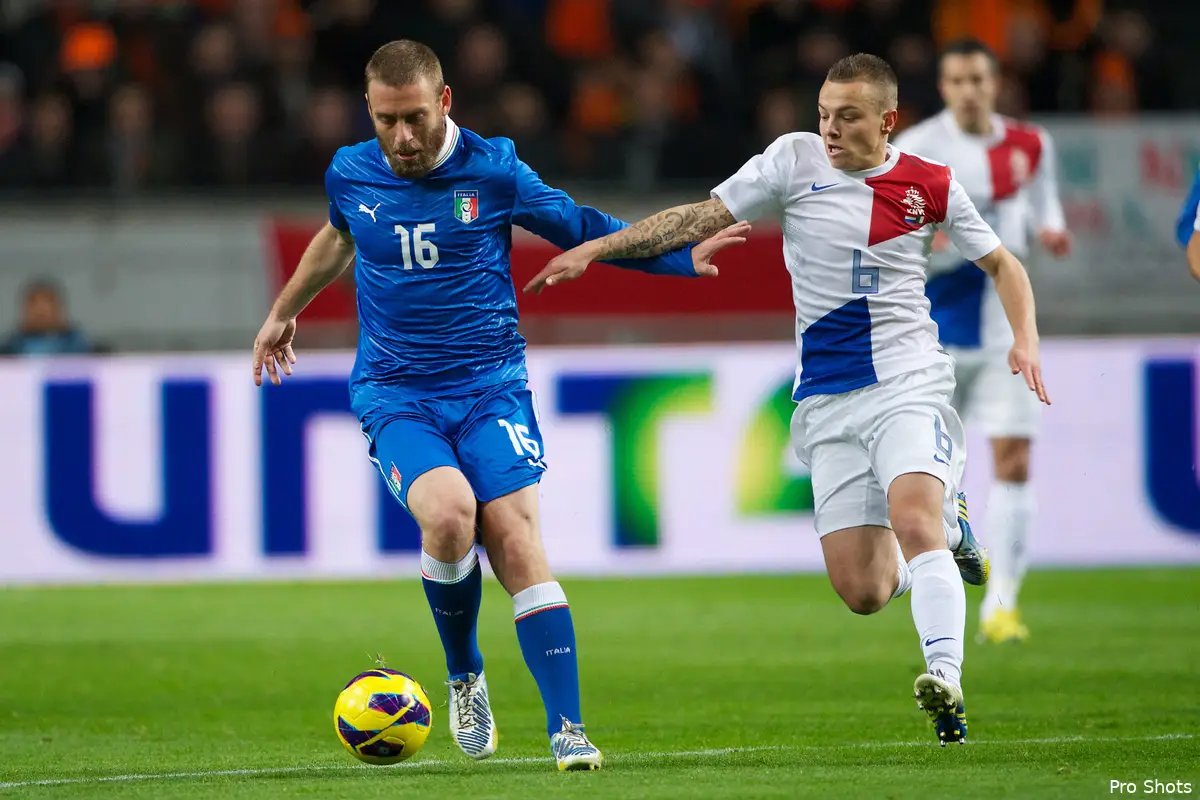 Oranje met vier Feyenoorders naar gelijkspel tegen Italië