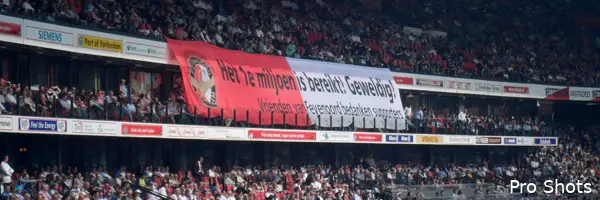 Feyenoord bedankt supporters voor één miljoen euro