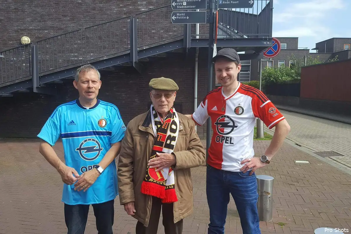 91-jarige supporter ziet Feyenoord winnen