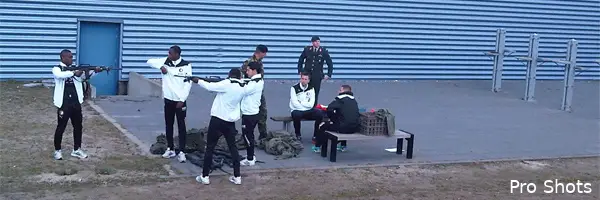 Feyenoord op de Bernhardkazerne (foto's)