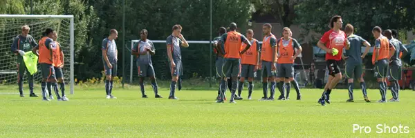 Selectie opgesplitst tijdens dinsdagtraining