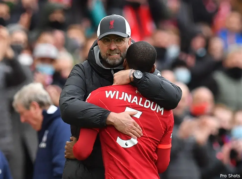 Oud-Feyenoorder Wijnaldum neemt afscheid van Liverpool