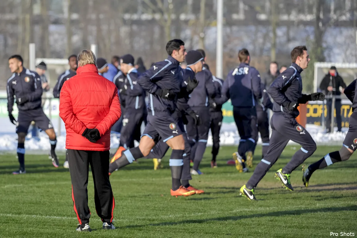 Uitlooptraining voor basisspelers na Klassieker