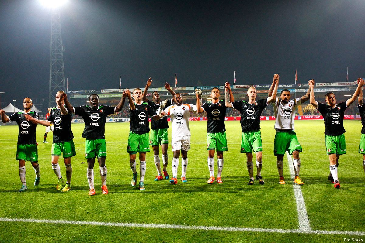 Feyenoord bestrijdt 'wisselvallige' Belgen met winnend elftal