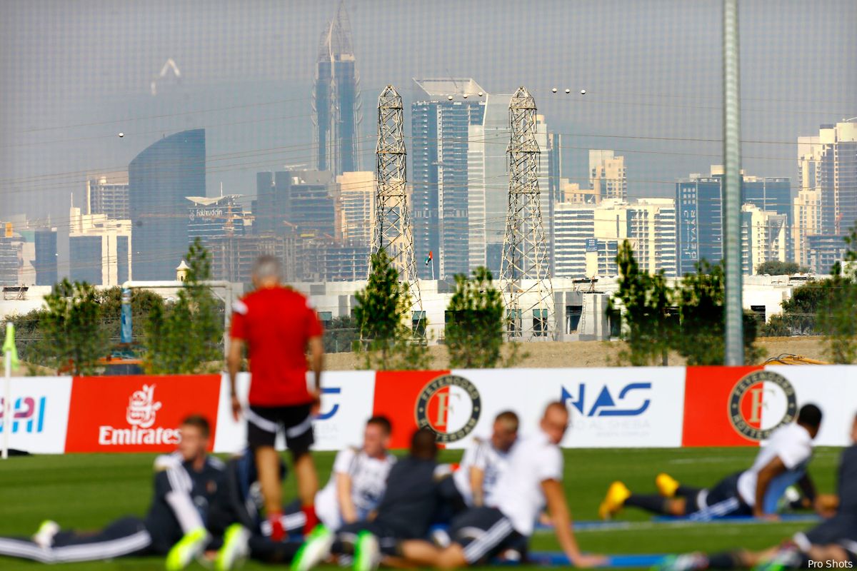 Gepland oefenduel Feyenoord in Dubai afgelast