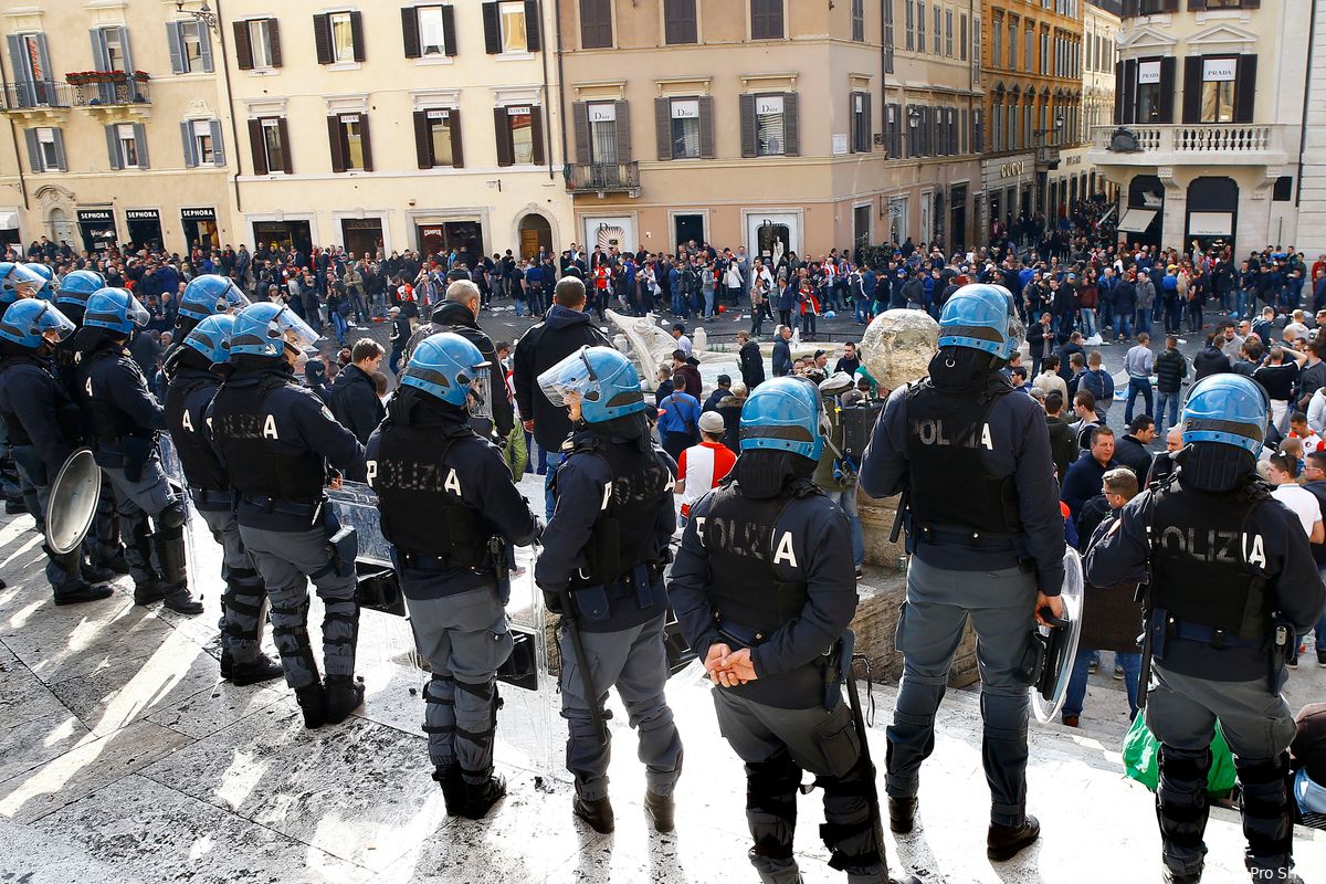 Feyenoord en supporters gaan rellen Rome evalueren