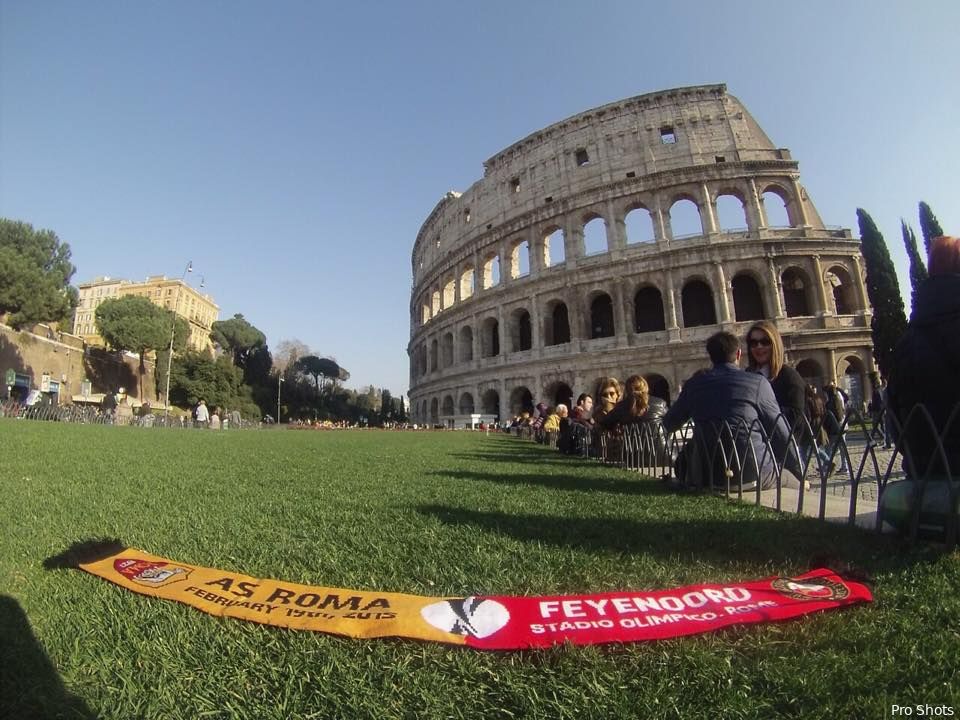 Rome kleurt rood-wit: ''Feyenoord is een echte volksclub''