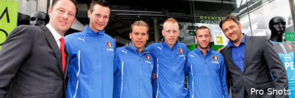 Grote drukte bij opening nieuwe Feyenoord Fanshop