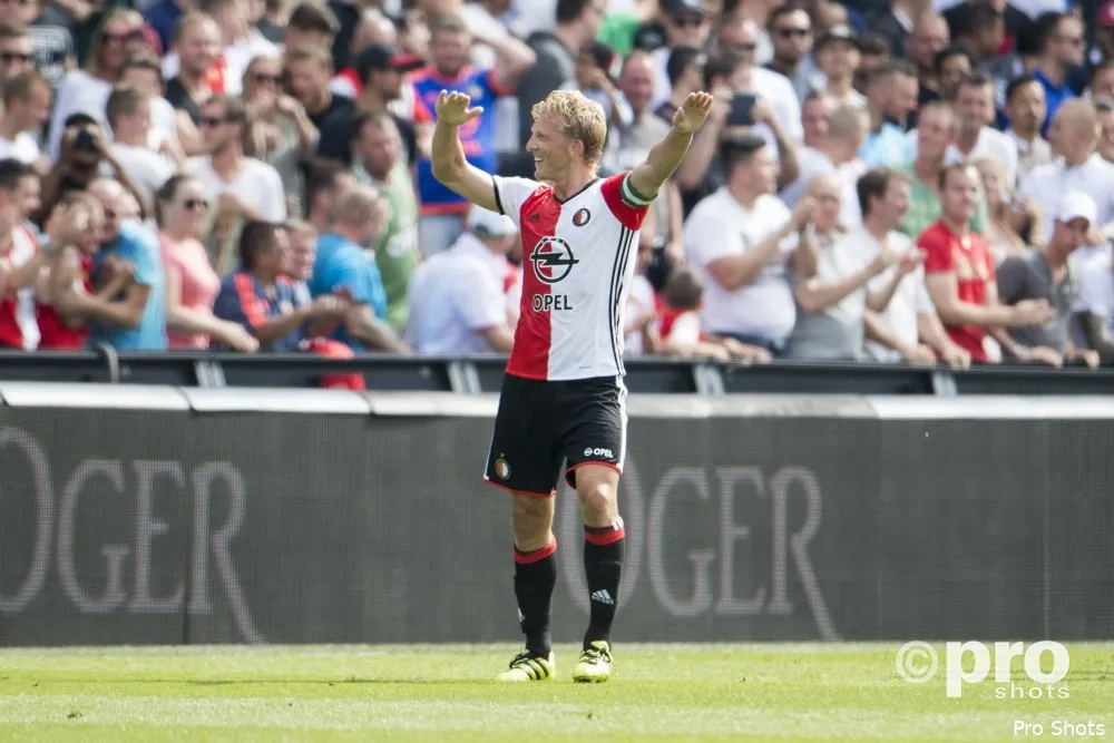 Kuyt: ''Jarige zoon wilde dat ik zou dabben''