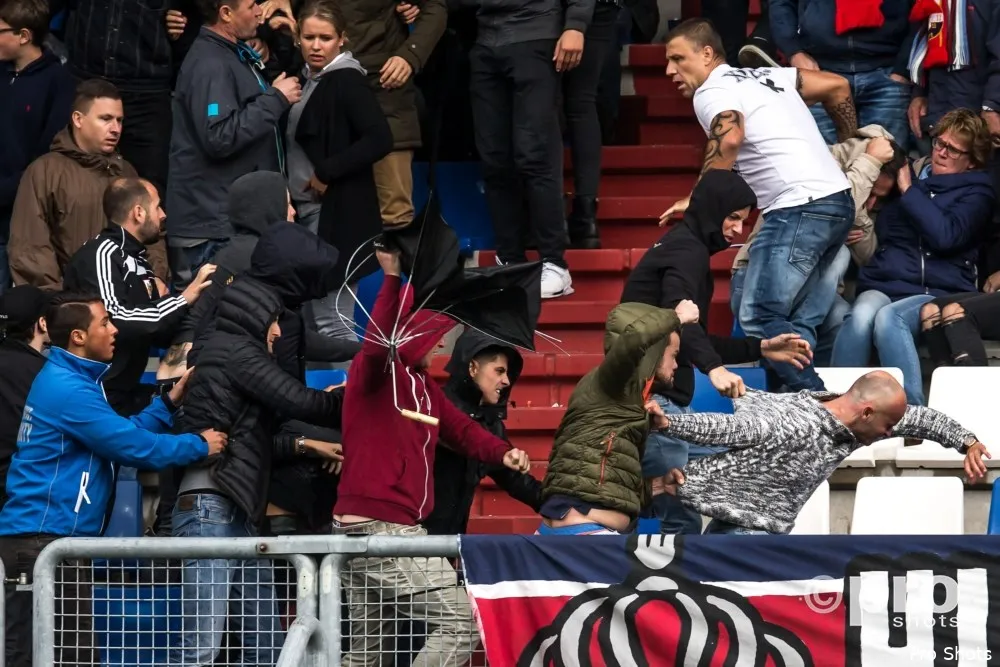 Feyenoord-supporters halen verhaal in Tilburg
