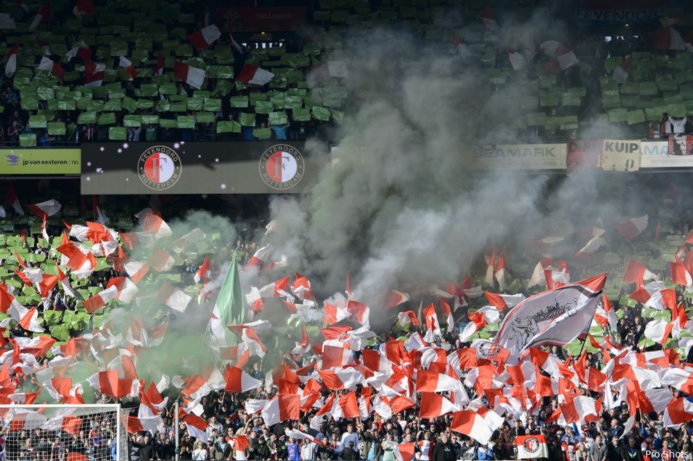Grote sfeeractie tijdens Feyenoord - PSV
