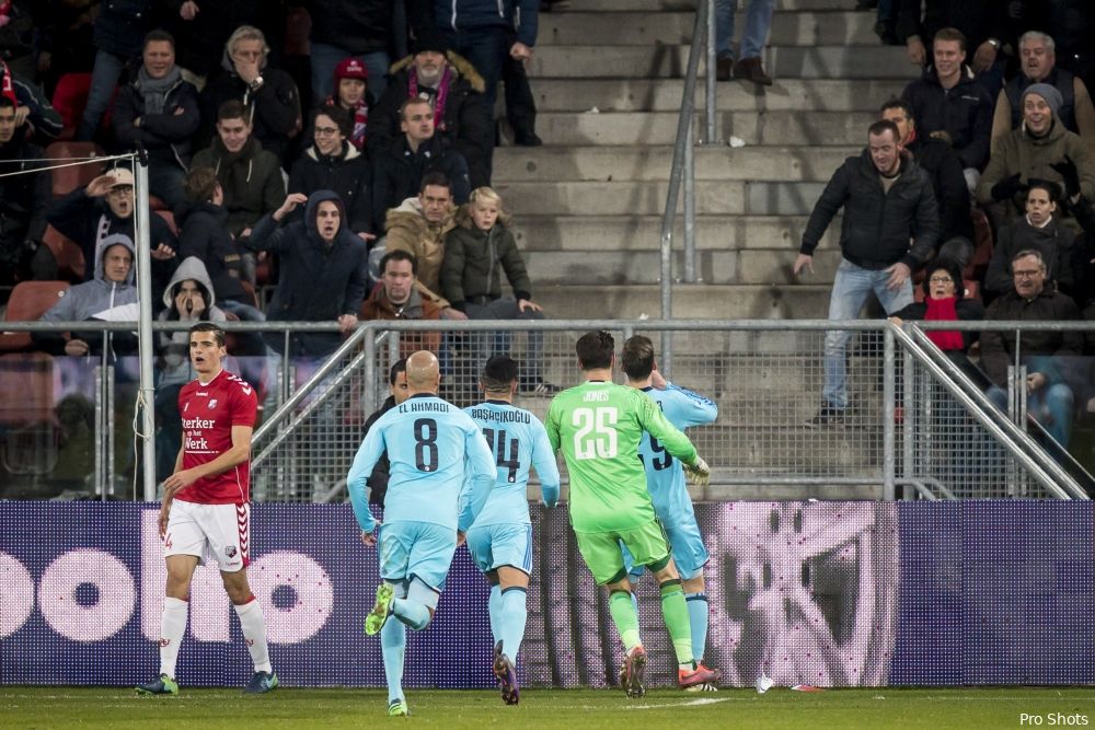 ''Zaten allemaal Feyenoord-supporters daar op de eerste rij''