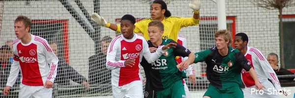 Feyenoord A1 en Ajax A1 blijven in evenwicht