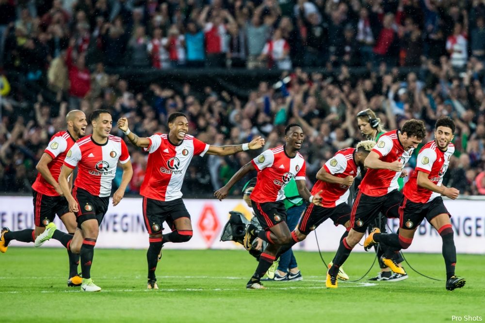 Feyenoord al 24 thuiswedstrijden ongeslagen in de Eredivisie
