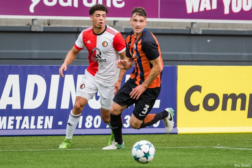 Feyenoord Onder 19 morst punten tegen Vitesse