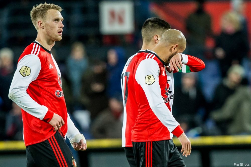 Eredivisie: Feyenoord zakt naar de zevende plek