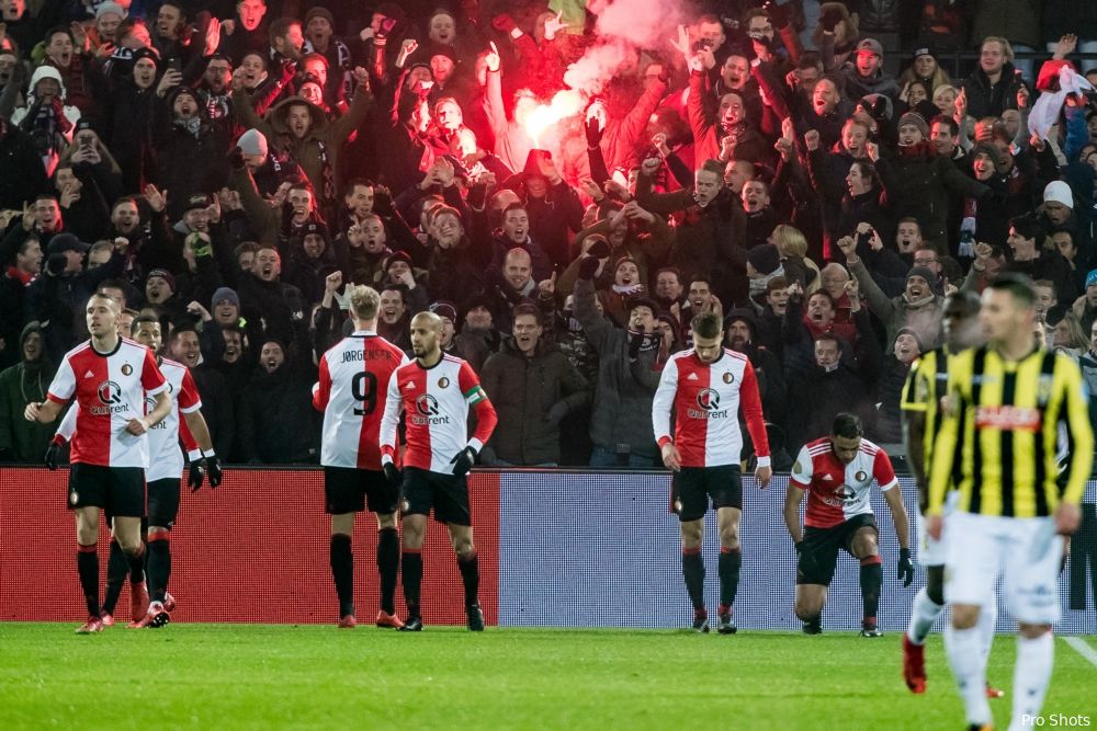 Feyenoord in uitverkochte Kuip tegen Heerenveen