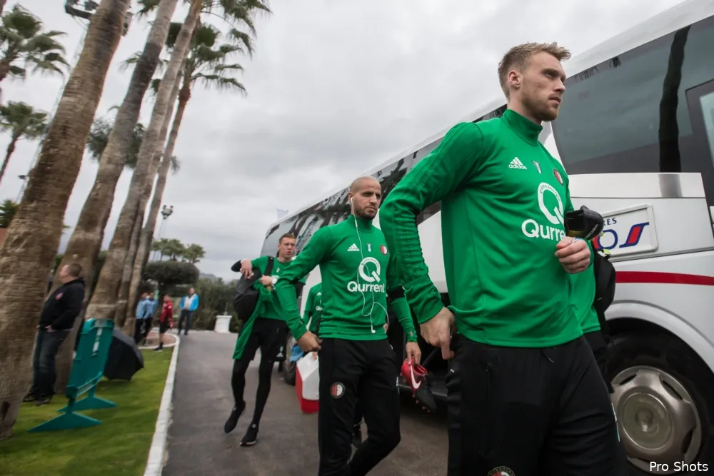Regenachtige start voor Feyenoord in Marbella