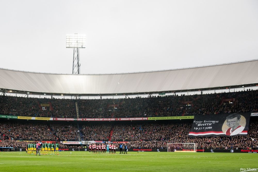 Eerbetoon Henk Schouten bij Feyenoord - Sparta