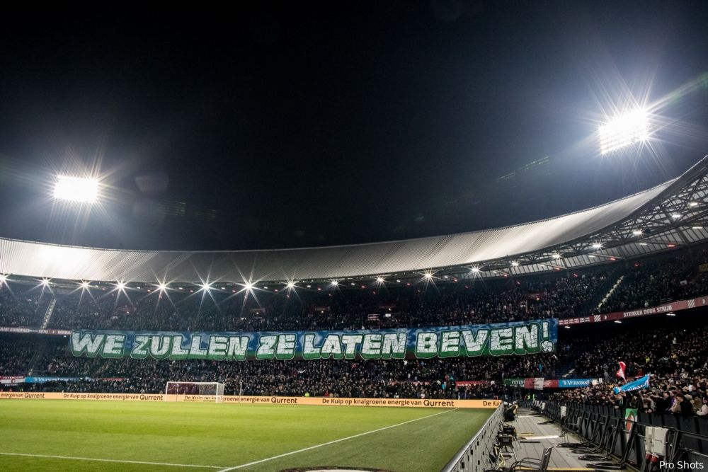 Feyenoord over spandoek: ''Overduidelijk ludiek bedoeld''