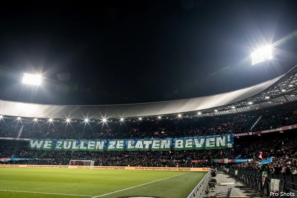 Feyenoord over spandoek: ''Overduidelijk ludiek bedoeld''