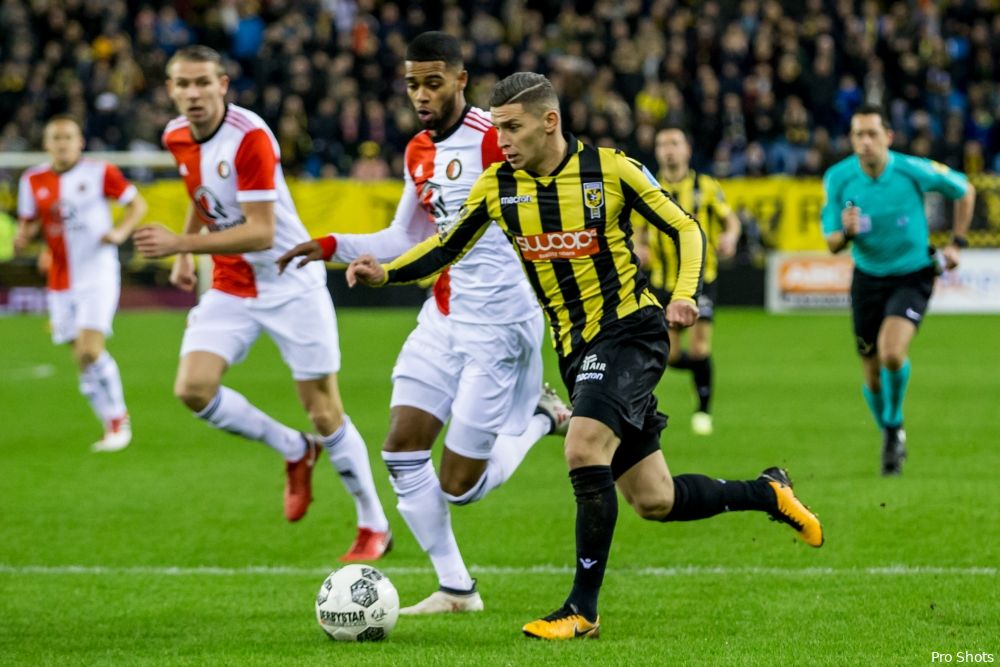 Vitesse gehavend op weg naar duel met Feyenoord