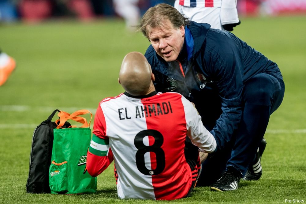 Feyenoord traint nog altijd zonder El Ahmadi