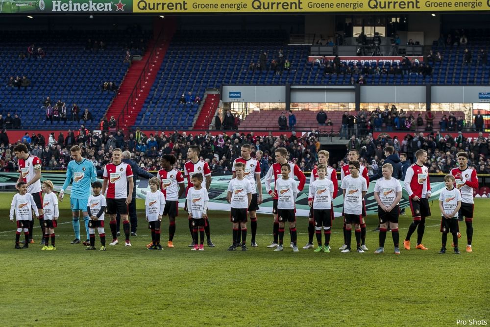 Unieke shirts Feyenoord-viertal op online veiling