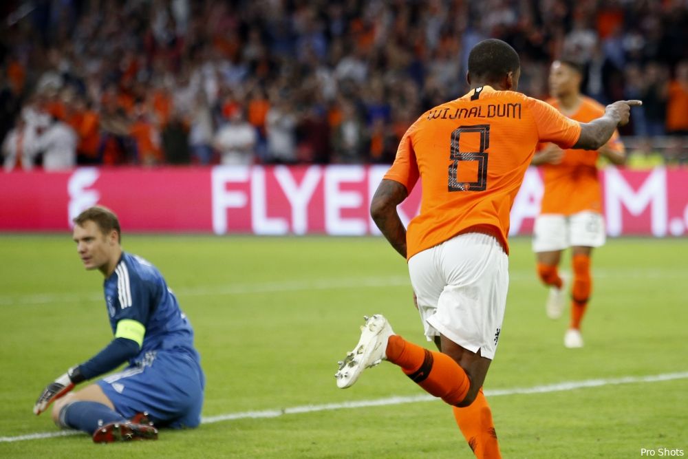 Oranje wint zonder Vilhena ruim van Duitsland
