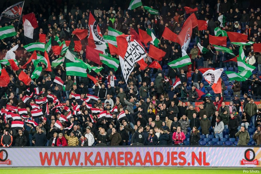 Feyenoord in beroep tegen straf wedstrijd zonder Vak R, S én T