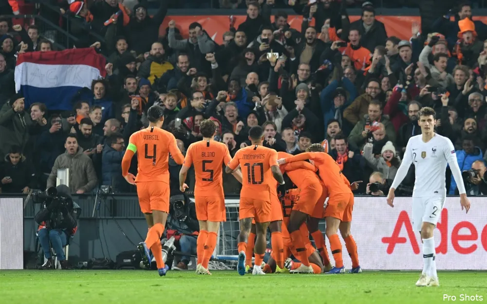Nederland stunt in De Kuip tegen Frankrijk
