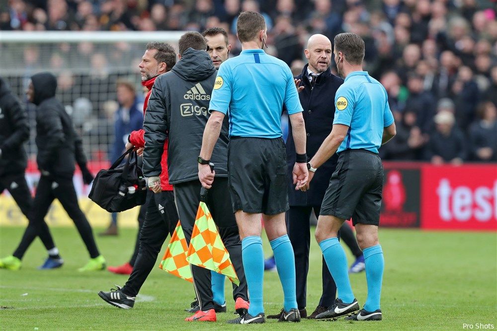 Ten Hag: ''Feyenoord duidelijk kwetsbaar op bepaalde plekken''