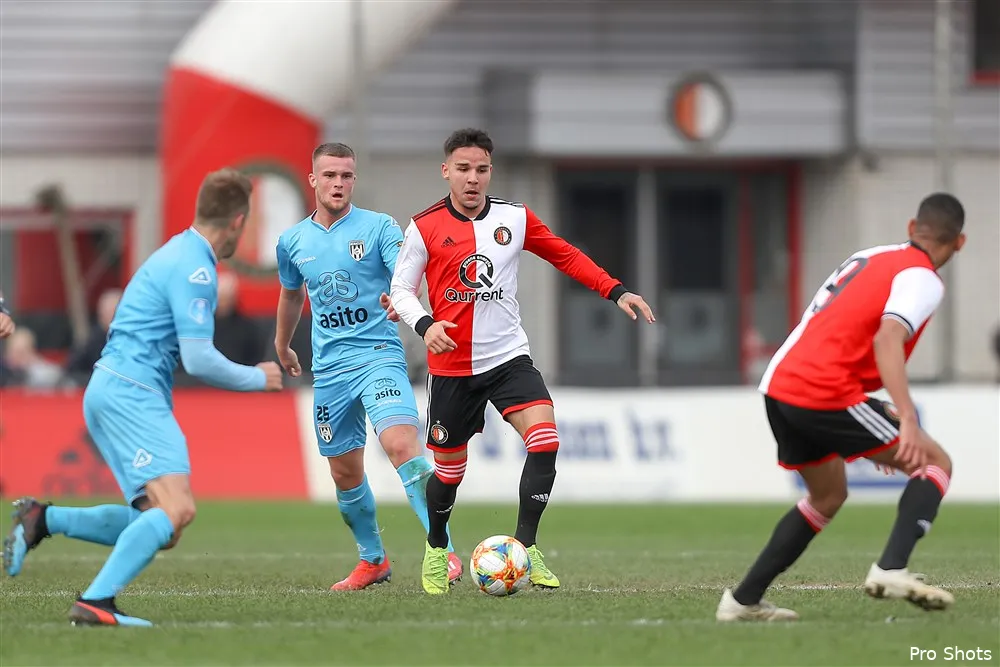 Jong Feyenoord redt in slotfase punt tegen Heracles Almelo
