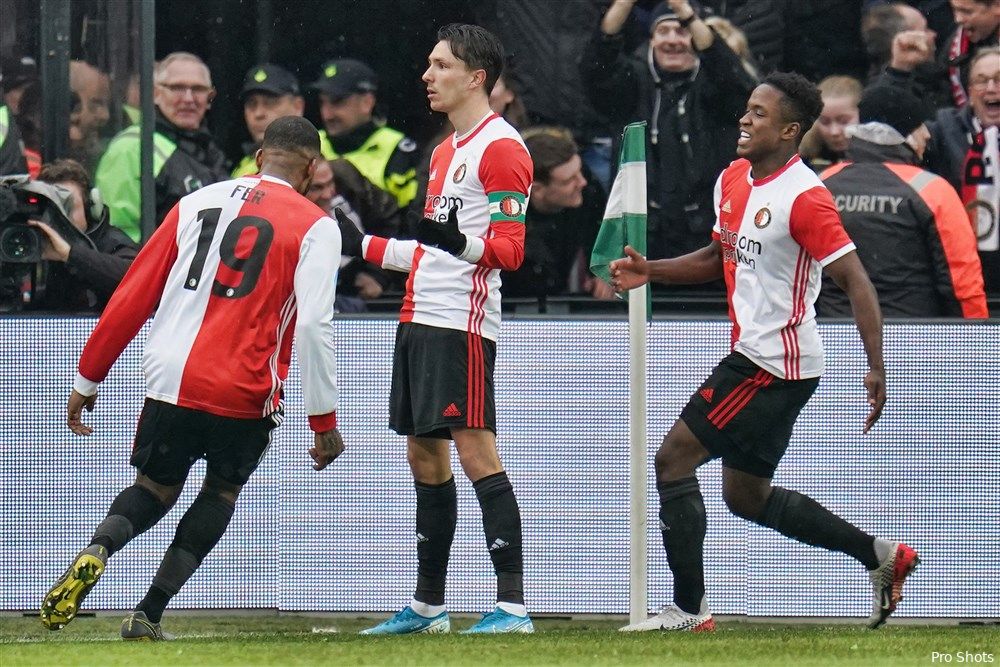 Eredivisie: Feyenoord naar plek zes