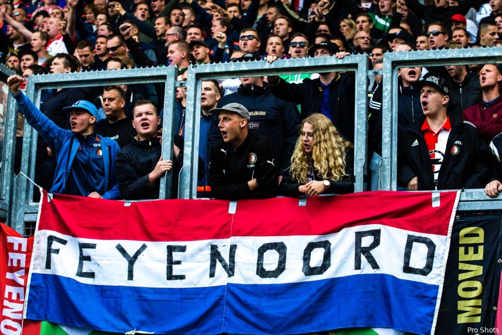 Feyenoord neemt meeste uitsupporters mee