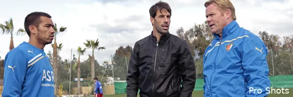 Feyenoorders praten bij met Van Nistelrooy