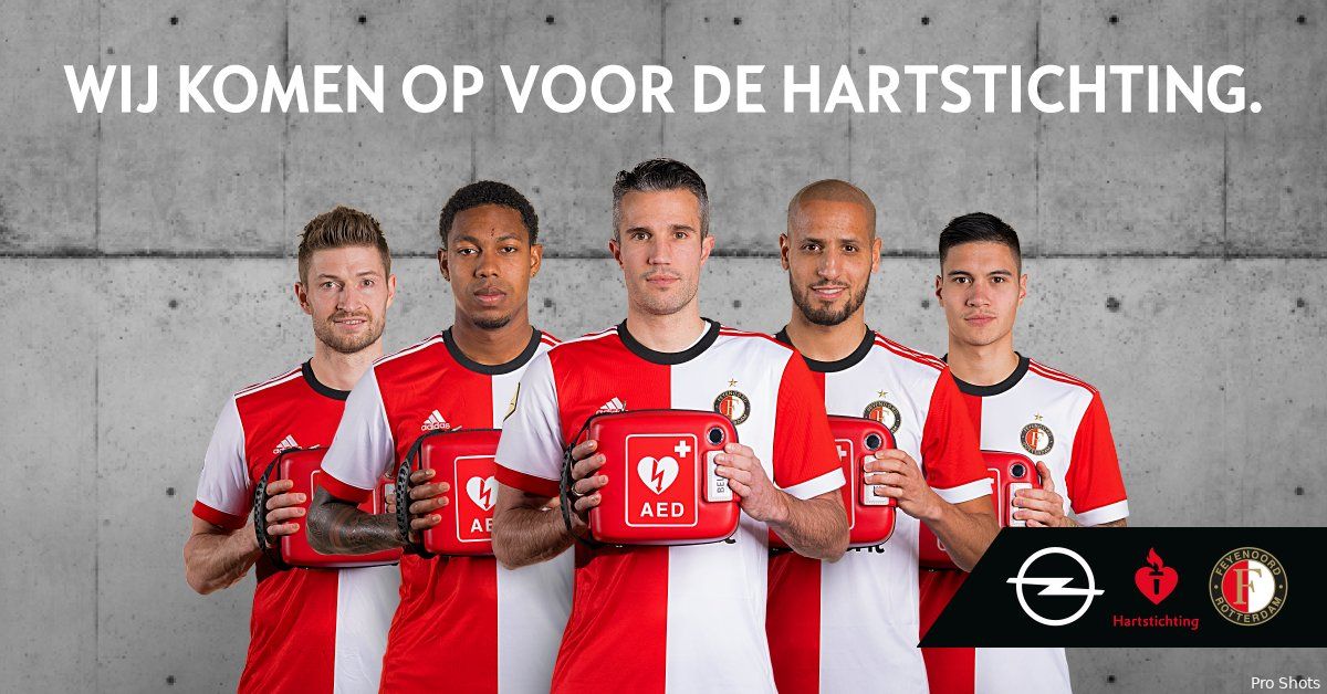 Feyenoord en PSV komen op voor de Hartstichting
