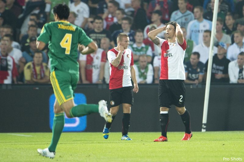 Feyenoord verliest en hoopt op winnend loterijlot