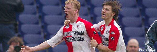 Kuyt meldt zich op trainingsveld Feyenoord