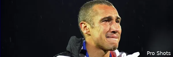 Henke Larsson op stage bij Feyenoord