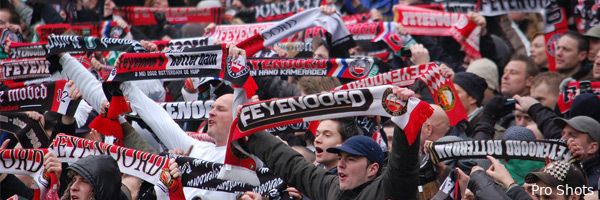 Feyenoord neemt meeste supporters mee naar uitwedstrijden